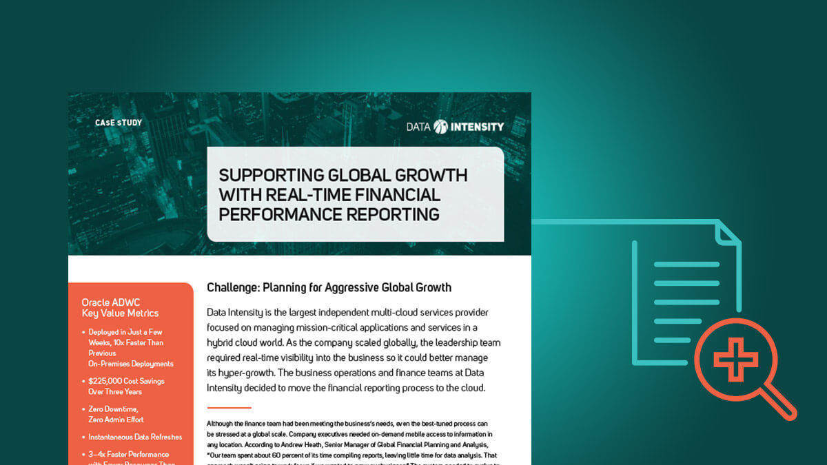 Supporting Global Growth with Real-Time Financial Performance Reporting