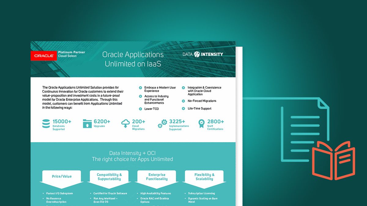 Data Intensity Oracle Applications unlimited on IAAS