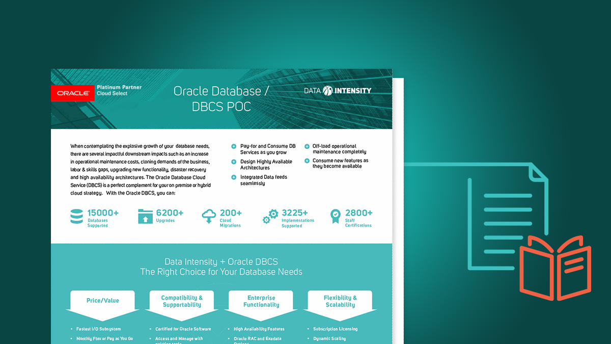 Data Intensity Oracle Database DBCS